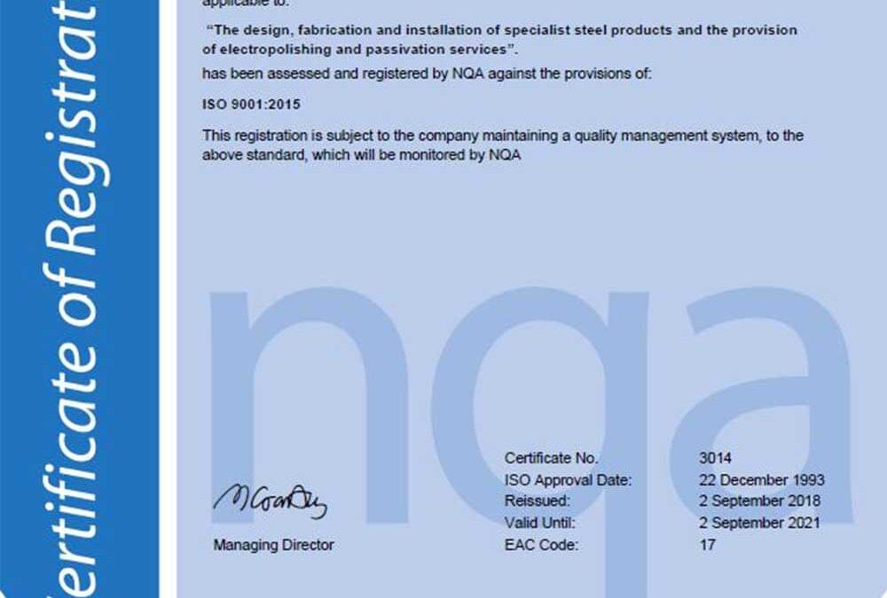 Continuing our commitment to the environment and quality