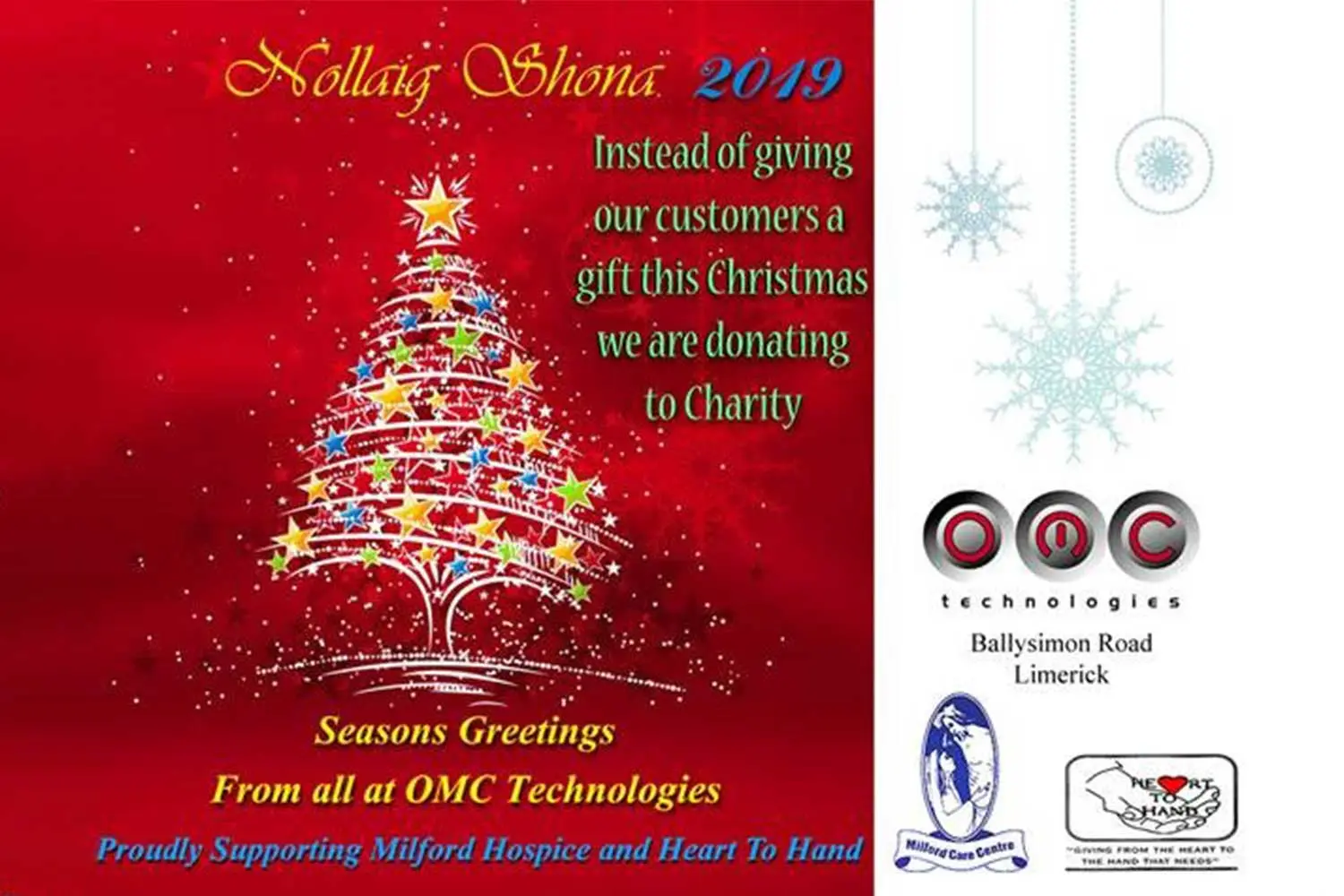 OMC Technologies - Supporting local charities at Christmas